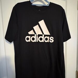 Adidas Black and White Logo Men's Tee